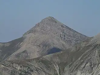 Monte Corvo vanaf de Sella di Monte Aquila
