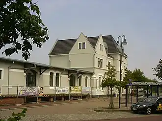 Voorzijde stationsgebouw van Wildeshausen (2014)