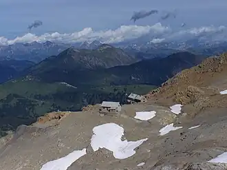 De Wildstrubelhütte vanuit het oosten