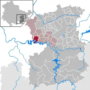 Kaart van Wilhelmsdorf