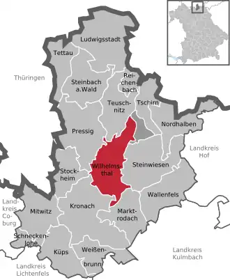 Kaart van Wilhelmsthal