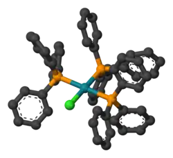 Molecuulmodel van de wilkinson-katalysator