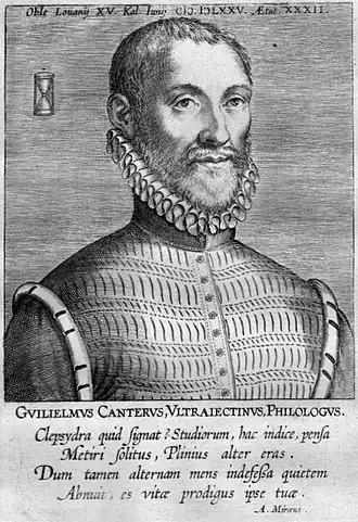 Willem CanterGravure van Philip Galle, omstreeks 1700