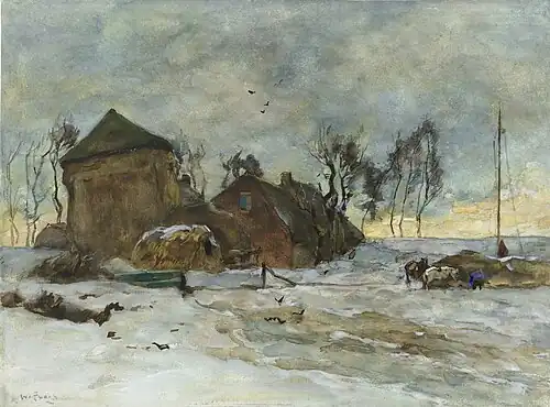 Willem de Zwart: Winterlandschap