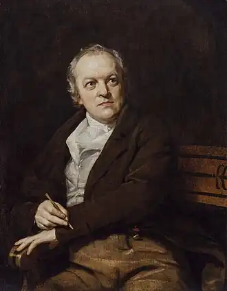Portret van William Blake, 1807, door Thomas Philips, National Portrait Gallery, Londen
