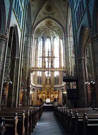 Interieur van de Sint-Willibrordkerk