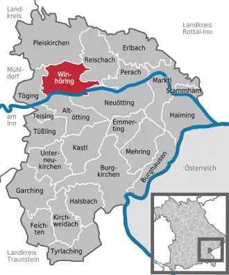 Kaart van Winhöring