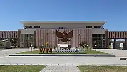 Wini geïntegreerde grenspost in de stad Wini, Indonesië