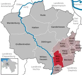 Kaart van Winkelsett