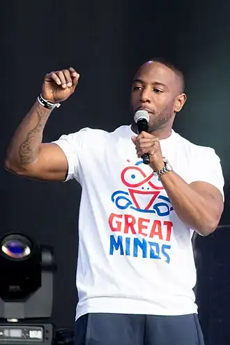 Winne tijdens het Bevrijdingsfestival Overijssel met Great Minds (2014)