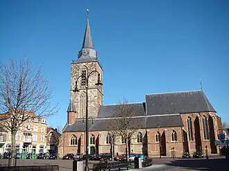 De Jacobskerk te Winterswijk, gezien vanaf de Markt