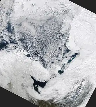Satellietfoto Witte Zee