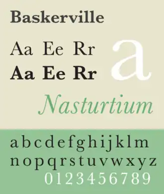 Voorbeeld van Baskerville