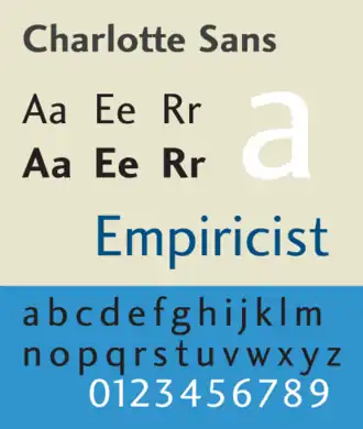 Voorbeeld van Charlotte Sans