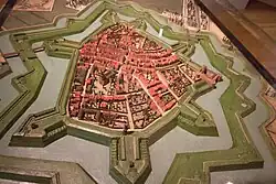 Maquette van oude binnenstad
