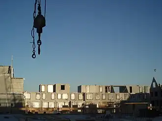 Bouwwerkzaamheden in februari 2008