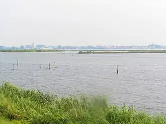 Wolderwijd gezien vanuit Flevoland