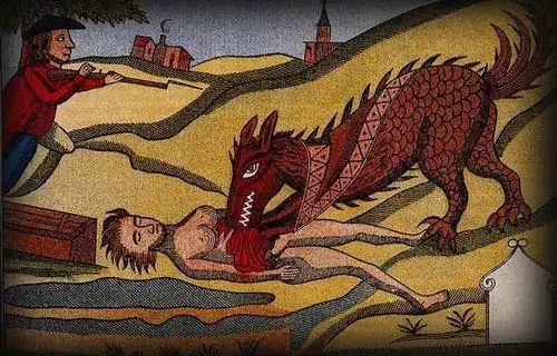 Het Beest met een van zijn slachtoffers(18e eeuw)