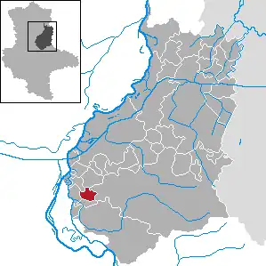 Kaart van Woltersdorf