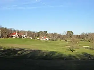 Golfbaan en clubhuis van de Worcester CC