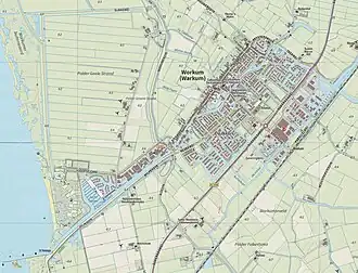 Kaart van Workum