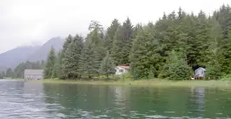 De noordkust van de Narrows in 2011