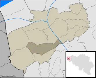 Kaart van Wulveringem