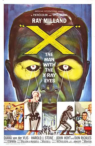 Aanplakbiljet voor X: The Man with the X-ray Eyes