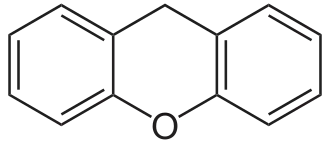 Structuurformule van xantheen