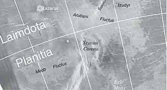 Radarbeeld van de ruimtesonde Magellan