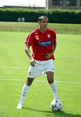 Tafer in 2008 als speler van Olympique Lyon