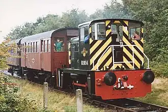 D2854 op de Middleton Railway in 1994
