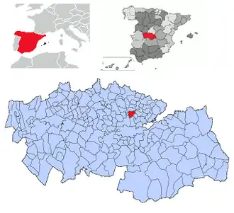 Kaart van Yunclillos