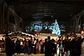 Kerstmarkt bij het Hauptbahnhof in Zürich