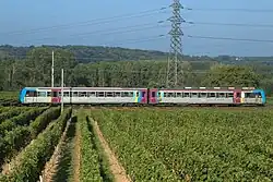 Trein tussen Thouars en Saumur in 2014