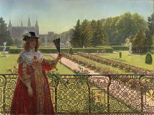 Leonora Christina in Frederiksborg slotshave, 1887Den Hirschsprungske Samling