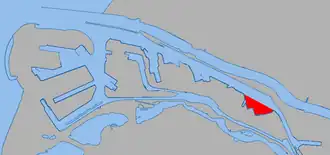 Locatie 7de Petroleumhaven in Rotterdam-Europoort