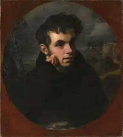Vasili Zjoekovski, 1783-1852.Werk van Orest Adamovitsj Kiprensky, 1815.Zhukovsky was een Russische poëet, beschermheer van de kunst en leraar van de latere tsaar Alexander II van Rusland.