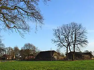 Zicht op Hees vanaf het zuidwesten