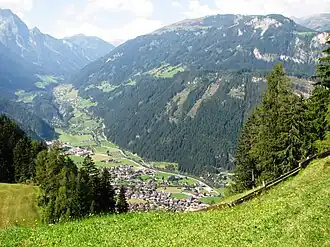 Blik in het Zillertal