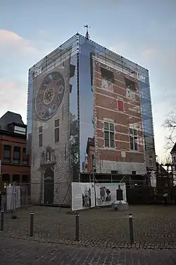 De Zimmertoren tijdens de restauratie in 2020-2021