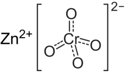 Structuurformule van zinkchromaat