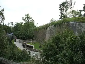 Zicht op een gedeelte van de dierentuin