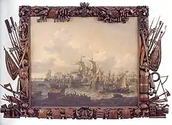 Het schilderij van Blanckerhoff in de lijst van Johannes Kinnema.