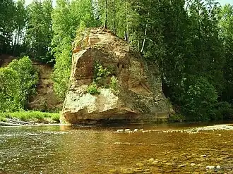 Zvārtes iezis (de steen van Zvarte)