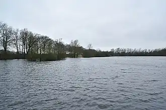 Onder water gezette leemput