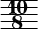  << \relative { \omit Staff.Clef \override Staff.BarLine.color = #(rgb-color 0.972 0.976 0.98) \override Staff.BarLine.hair-thickness = #8 \time 10/8 \set Timing.measureLength = #(ly:make-moment 1/8) s8 \bar "" } >> 